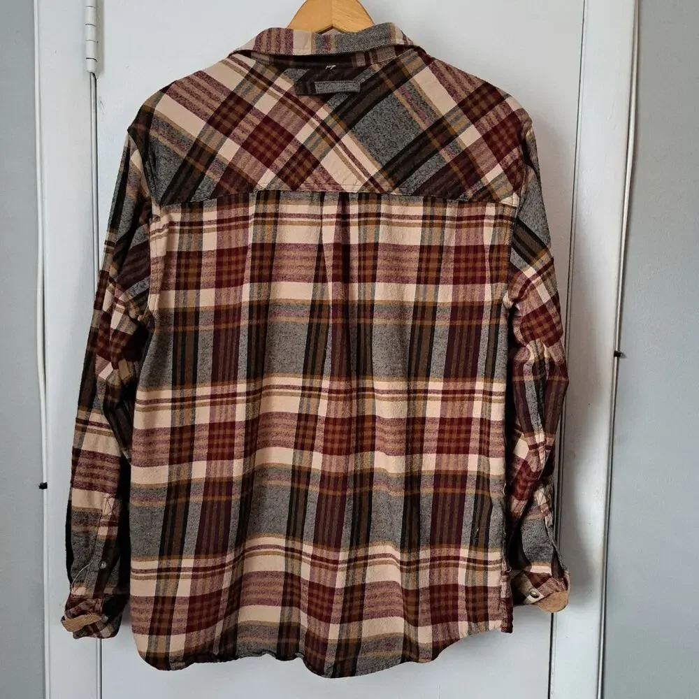 Legendary Whitetails Brown Plaid Long Sleeve Button Down Men's Larege - Picture 2 of 6